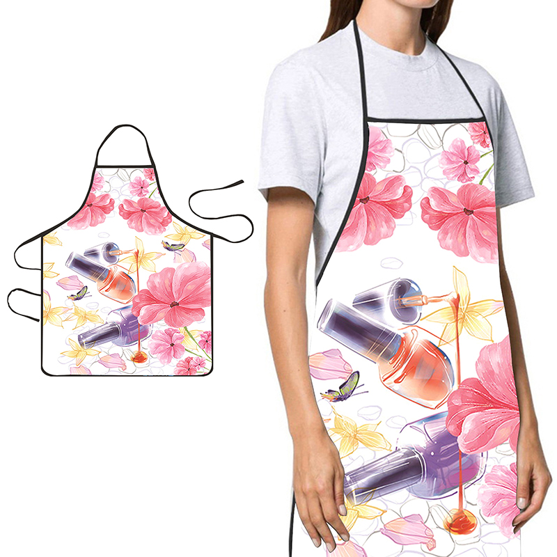 Home Cooking In - 〔YS1〕Celemek Wanita Motif Cat Kuku untuk