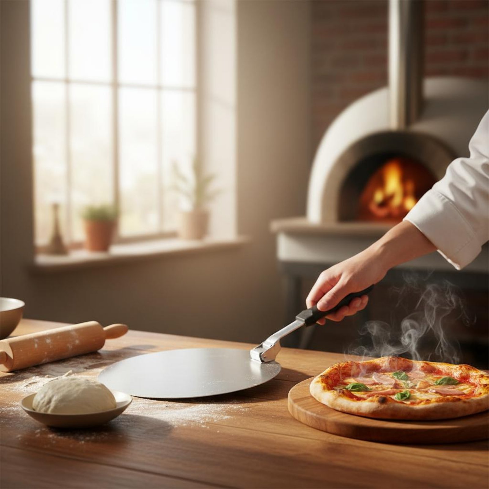 Home Cooking Utensils - Alat Dapur Spatula Pizza Bulat yang