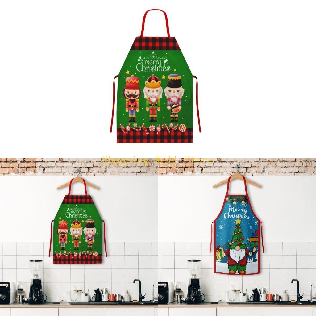 Home Cooking Shows - Kx4b Festive Christmas Apron Untuk Memasak