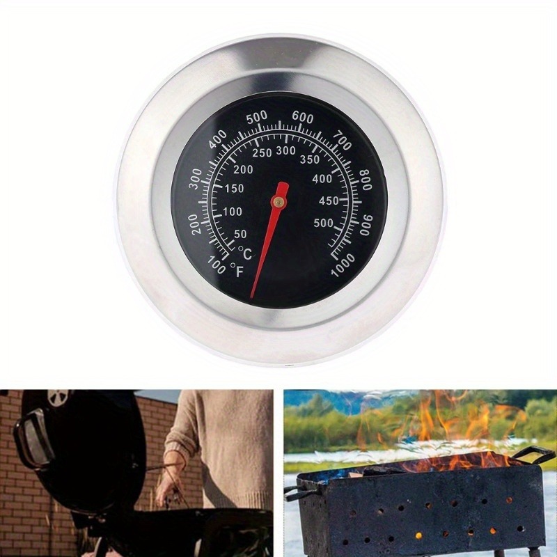 Home Cooking In - Pengukur suhu panggangan BBQ, Stainless Steel,