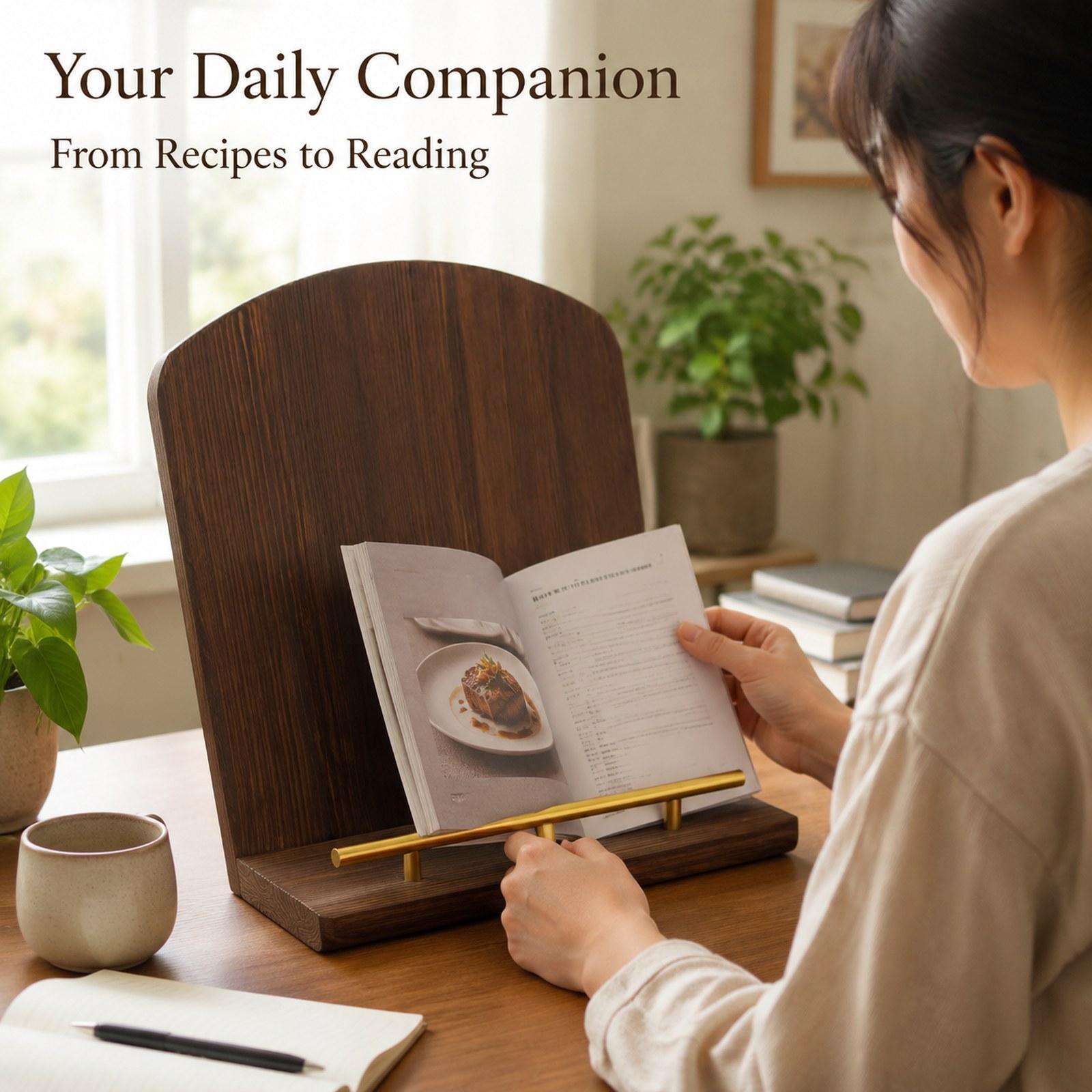 Tempat Buku Resep Kayu Multifu - Home Cooking Book ulasan dan harga