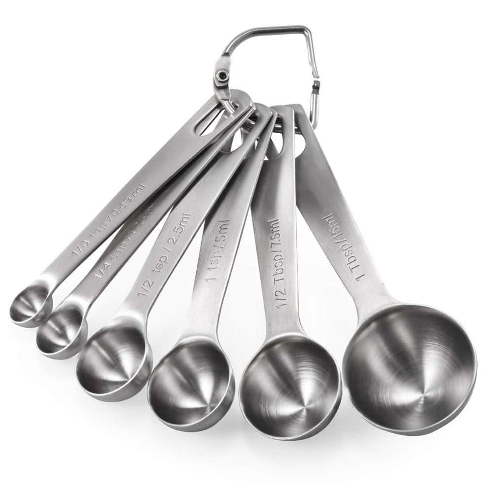 6pcs/set Sendok Takar Stainles - Home Cooking Set ulasan dan harga