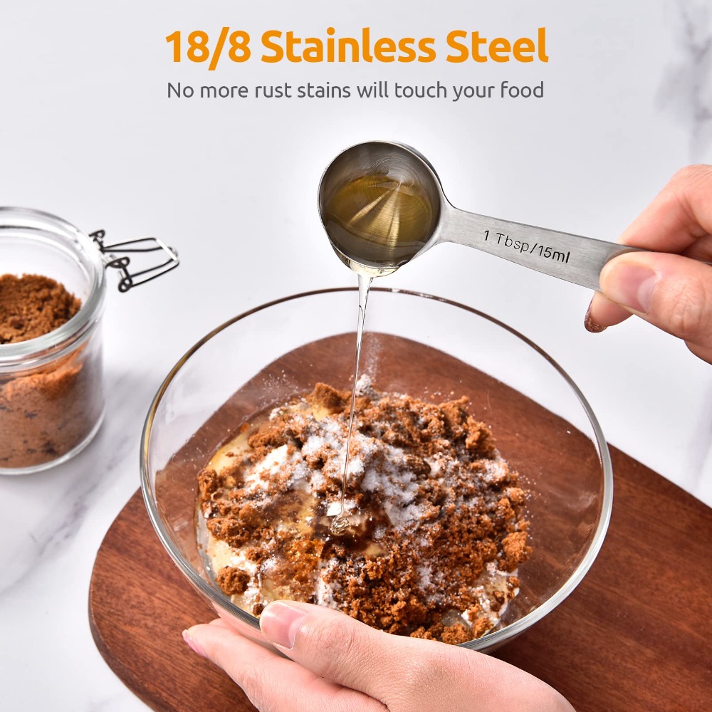 6pcs/set Sendok Takar Stainles - Home Cooking Set ulasan dan harga