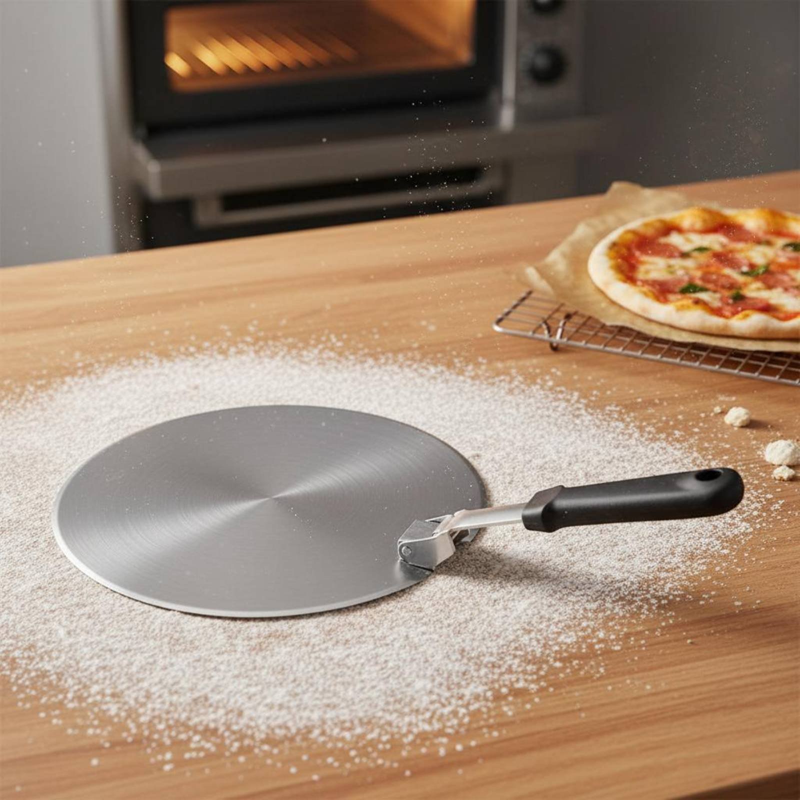 Alat Dapur Spatula Pizza Bulat - Home Cooking Utensils ulasan dan harga