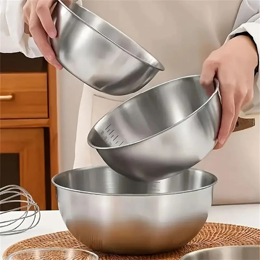 1-3 Set Mangkuk Stainless Stee - Home Cooking Set ulasan dan harga