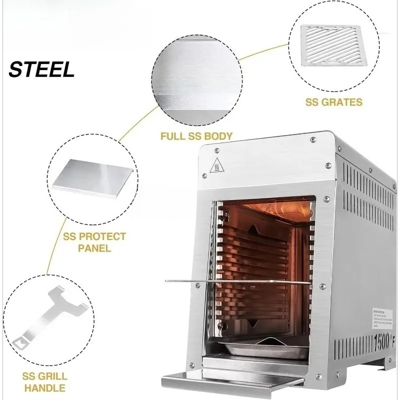Pemanggang Gas Portabel Stainl - Home Cooking Steak ulasan dan harga