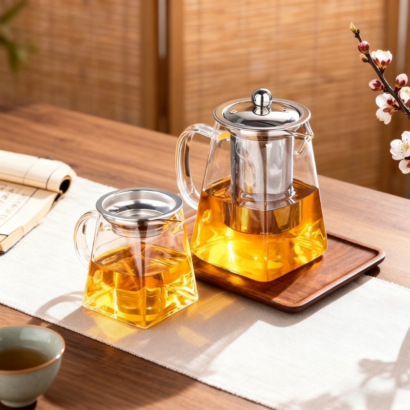 Teko Kaca dengan Infuser Set T - Home Cooking Set ulasan dan harga