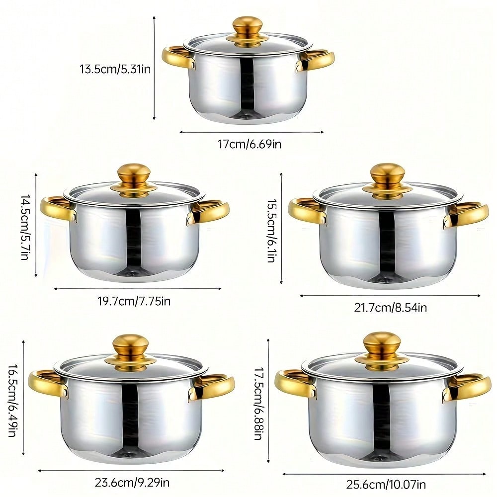 Set Panci Stainless Steel Mode - Home Cooking Utensils ulasan dan harga