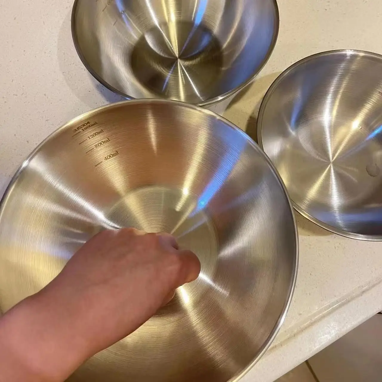 1-3 Set Mangkuk Stainless Stee - Home Cooking Set ulasan dan harga